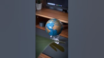 Self-rotating globe using magnet and lights 🌍✨ from MOVA Globes #unboxing #techunboxing #desksetup