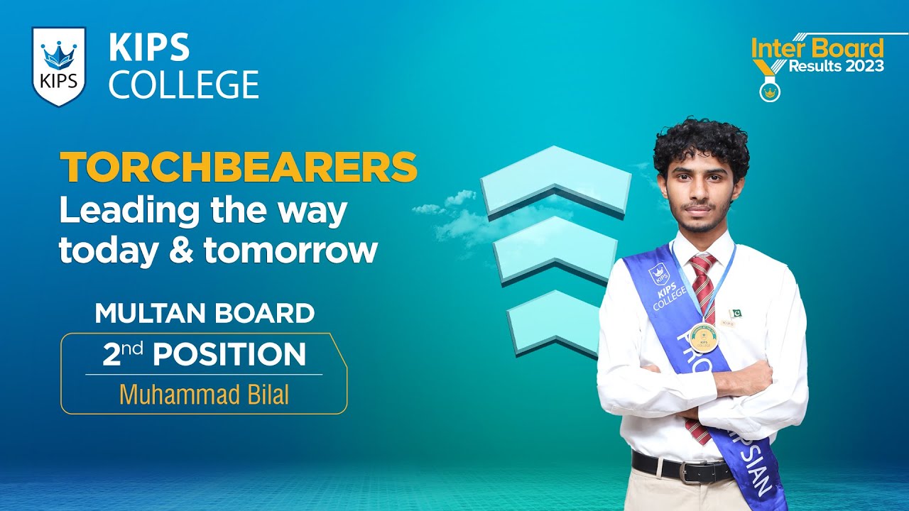 M. Bilal 2nd Position in Multan Board Results - KIPS College Inter ...