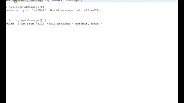 @PRIMARY ANNOTATION SPRING FRAMEWORK ECLIPSE DEMO