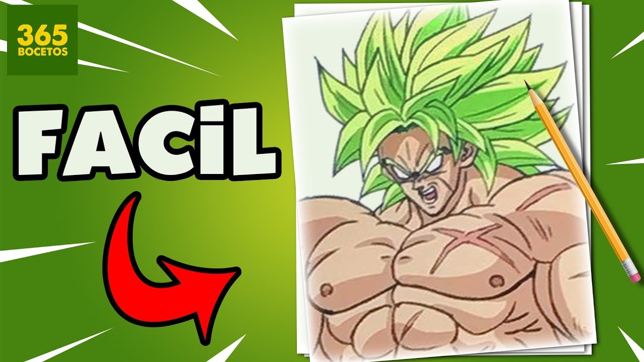 Como dibujar a BROLY SSJ LEGENDARIO paso a paso 👊 - YouTube