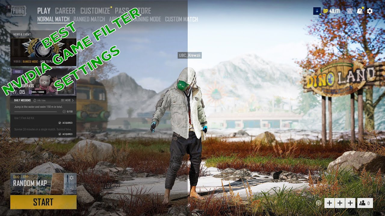 Best Pubg Game Filter Settings Nvidia Only Youtube