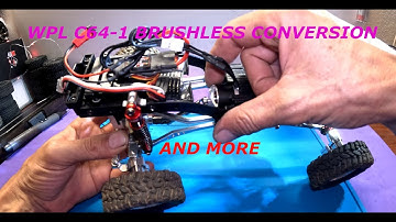 WPL C64 1 BRUSHLESS CONVERSION & OUTRAGEOUS PAINT JOB! #wplc64 #upgrades #brushless #offroad #mods