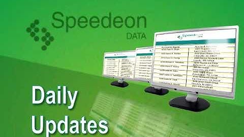 Speedeon Data & CableQuest Capabilities