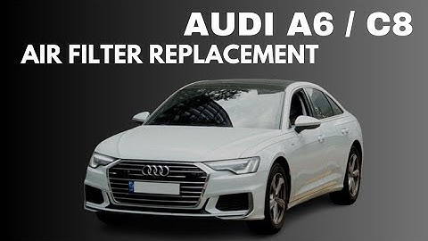 Audi A6 C8 Maintenance | Changing Air Filter under 4 minutes