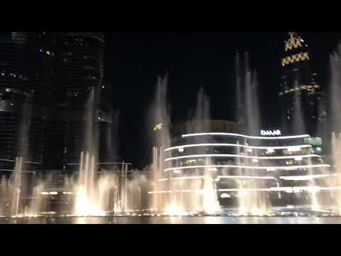 Watching Dubai Fountain Baby Shark