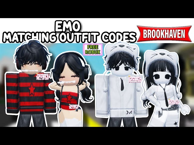 3 EMO OUTFIT ID CODES FOR BROOKHAVEN 🏡RP, BERRY AVENUE & BLOXBURG