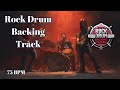 75 BPM Rock Drum Backing Track | Laid Back Groove