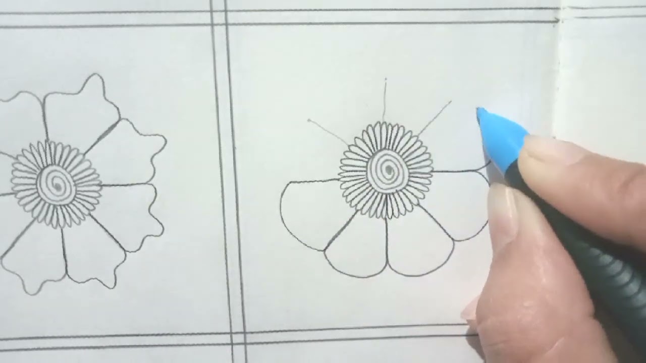 Flower Mehandi design 