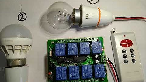 8 Channel relay module with RF remote control for Home Appliance