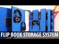 Keep tools or accessories organized with  flip book storage system!