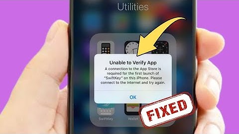 Unable to Verify App | A Connection to the App Store is required for the First Launch