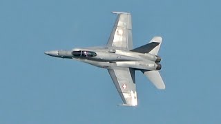 McDonnell Douglas F/A-18C Hornet Swiss Air Force flying Display at Jesolo AirShow 2019