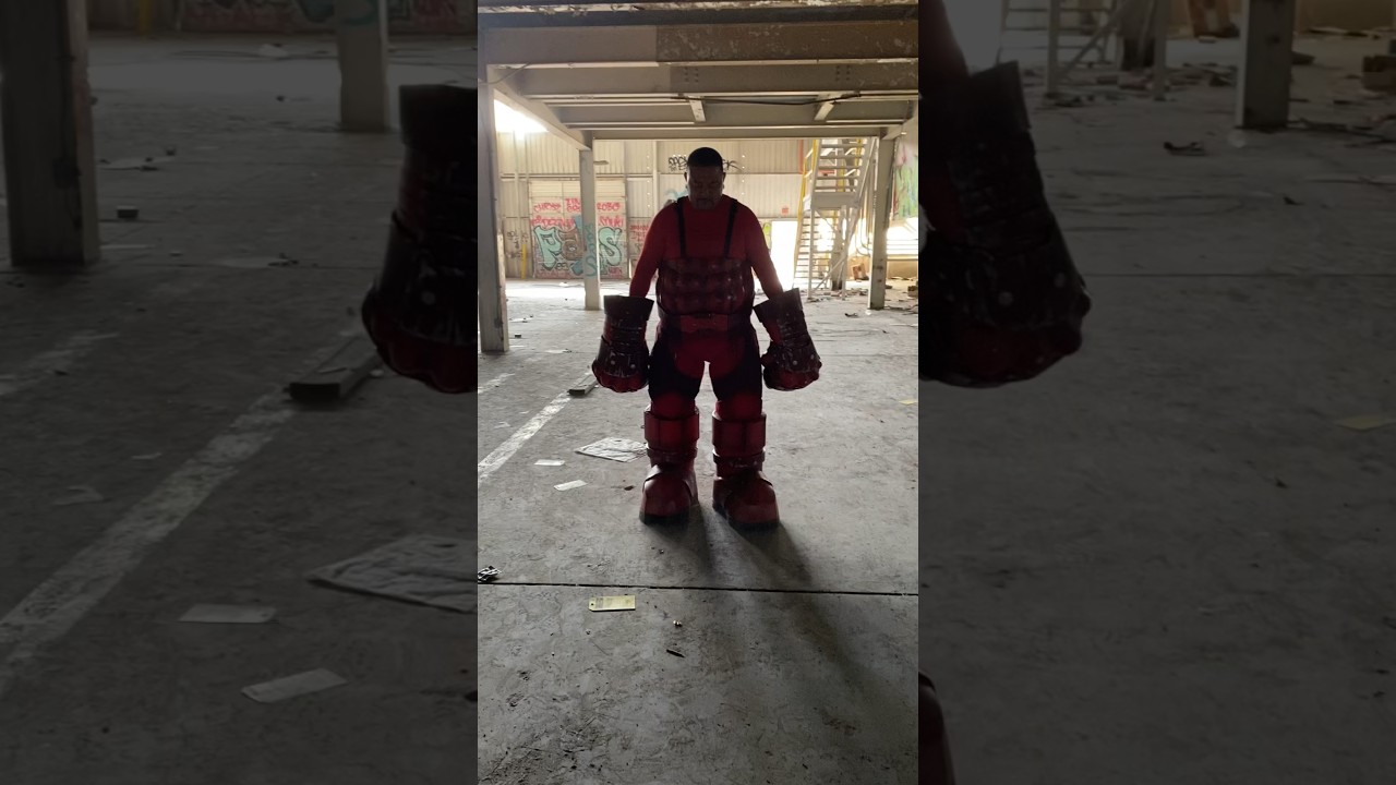 Finding an abandoned factory to do a photo shoot, #abandoned  #cosplayer #marvel #juggernaut