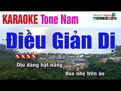 Điều Giản Dị Karaoke Tone Nam - Nhạc Sống Thanh Ngân