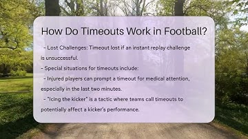 How Do Timeouts Work in Football? - The Football Xpert