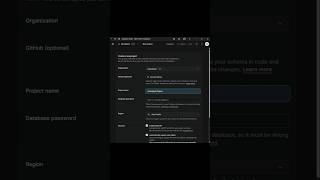 create a supabase project in 30 sec #webdevelopment #coding #startuplife #supabase