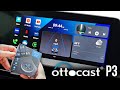 Ottocast p3 carplay ai box review 2024 android 12 wireless carplay  more