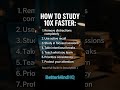 Study smarter, not longer. 🧠 Focus deeply. Learn faster. ⚡#studytips #focus #motivation