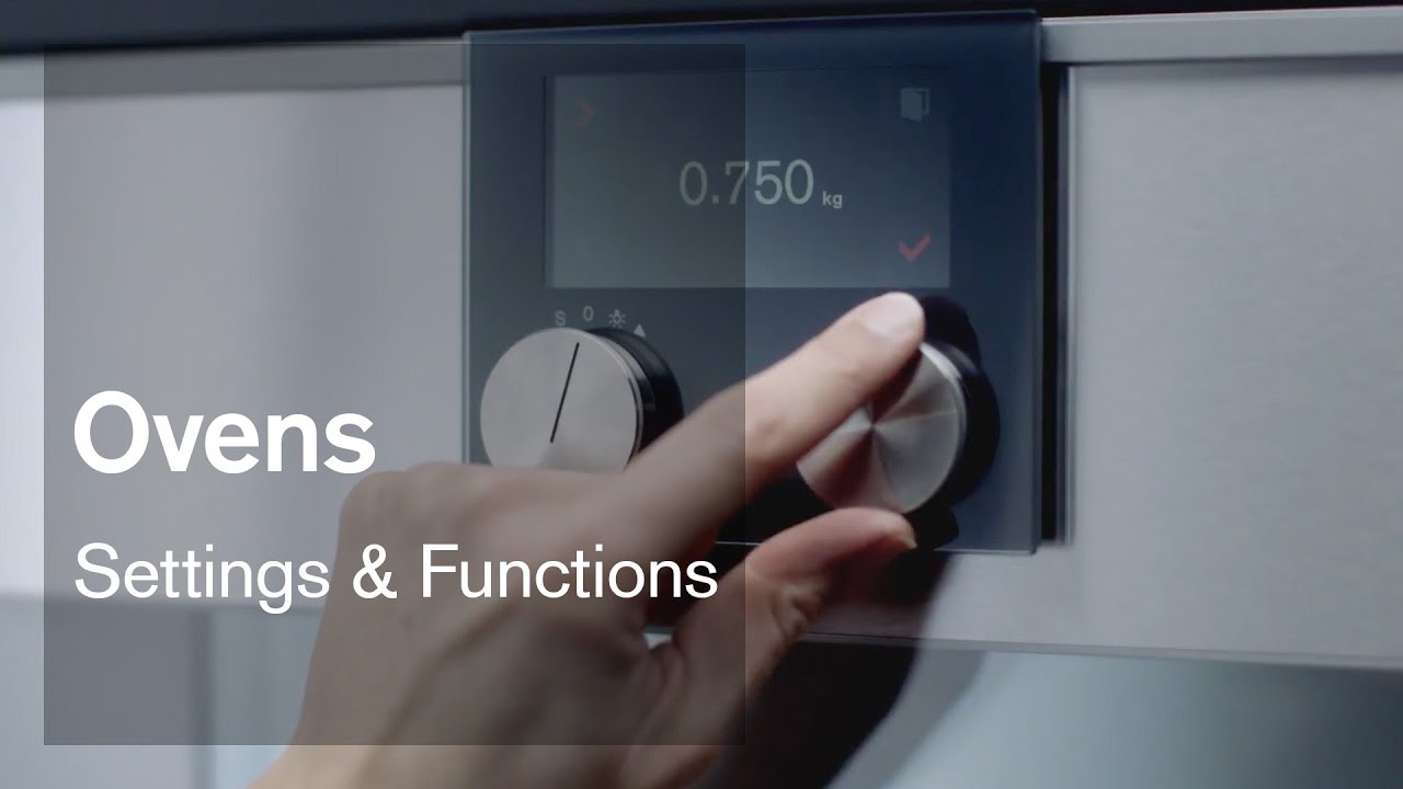 Operating a Gaggenau oven Gaggenau YouTube