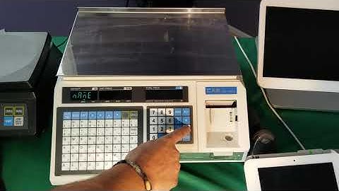 How to set price unit in scale CAS LP1000N