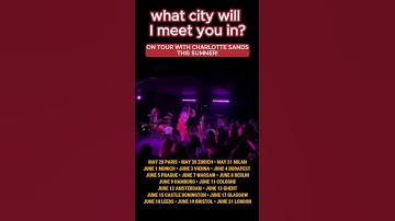 20 days until tour, can’t wait to meet you all ❤️‍🔥❤️‍🔥 #ontour #charlottesands