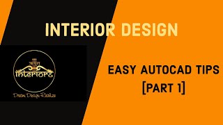 AUTOCAD FOR BEGINNERS [PART 1]||LEARN INTERIOR DESIGN||BASIC COMMANDS OF AUTOCAD||