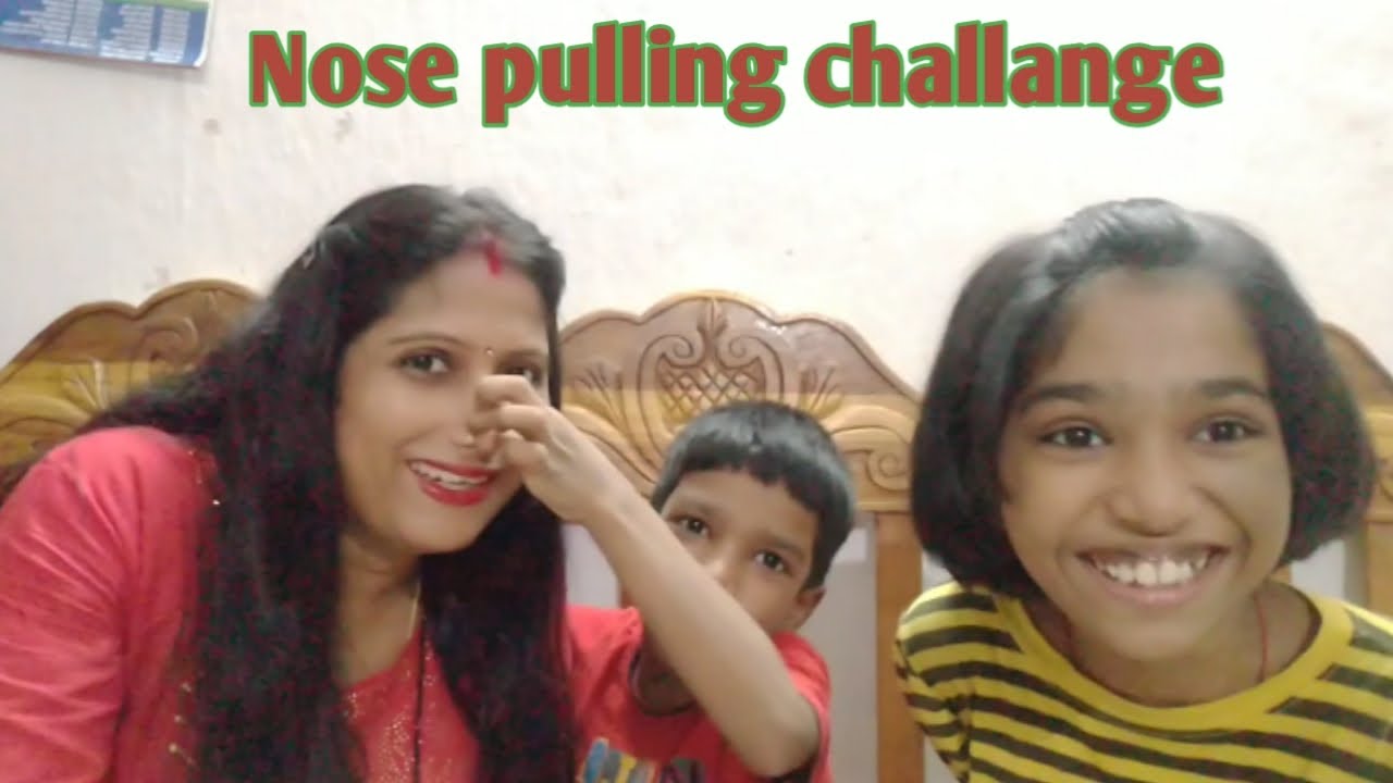 Nose pulling challange ☺️ funny video 🤣most requested video