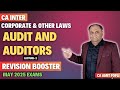 CA Inter-Revision Booster | Lect-2 Audit and Auditor | Corporate &amp; Other Laws May 25 | CA Amit Popli