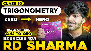 RD SHARMA Trigonometric Solutions | Exercise 10.1 HOTS Rd Sharma Class 10 #class10 #class10maths