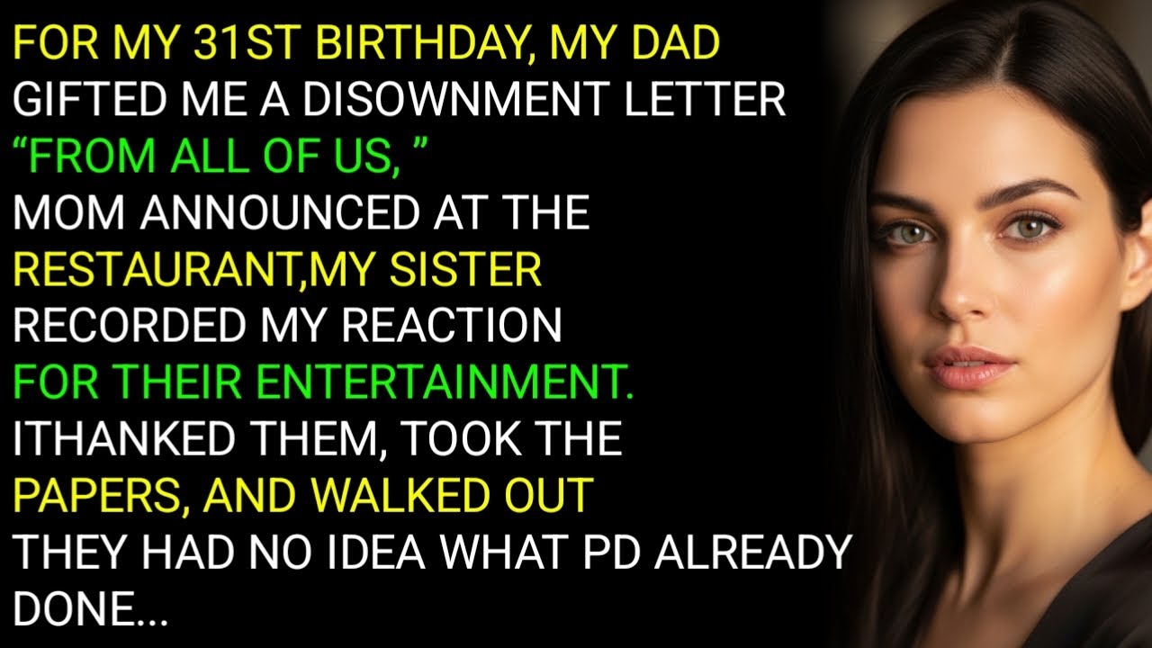 FOR MY 31ST BIRTHDAY, MY DAD GIFTED ME A DISOWNMENT LETTER“FROM ALL OF US, ”MOM ANNOUNCED AT TH....