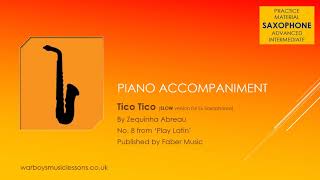 Tico Tico Slow Version For E Sax By Zequinha Abreau No 8 Play Latin Published By Faber Music