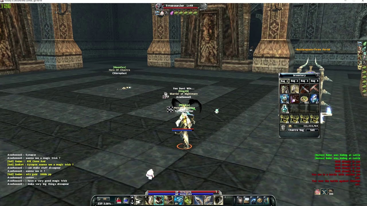 Justac Archlord Doing a Magic Trick