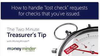 (S1, E7) How to handle lost check requests for checks that you've issued.