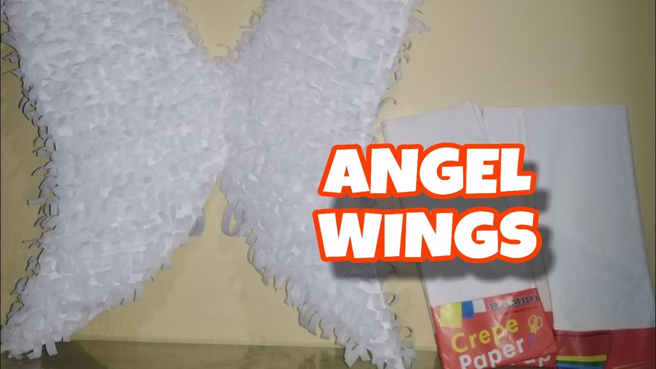 DIY | ANGEL WINGS | OUT OF CREPE | PAPER - YouTube