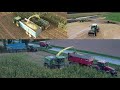 6950 vs 8500i aux ensilages 2023  x3 tasseurs  eta le paven 