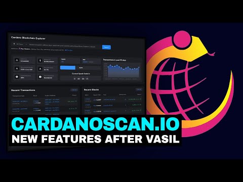 Cardano Blockchain Explorer | Cardanoscan.io | New Features after Vasil Hard Fork