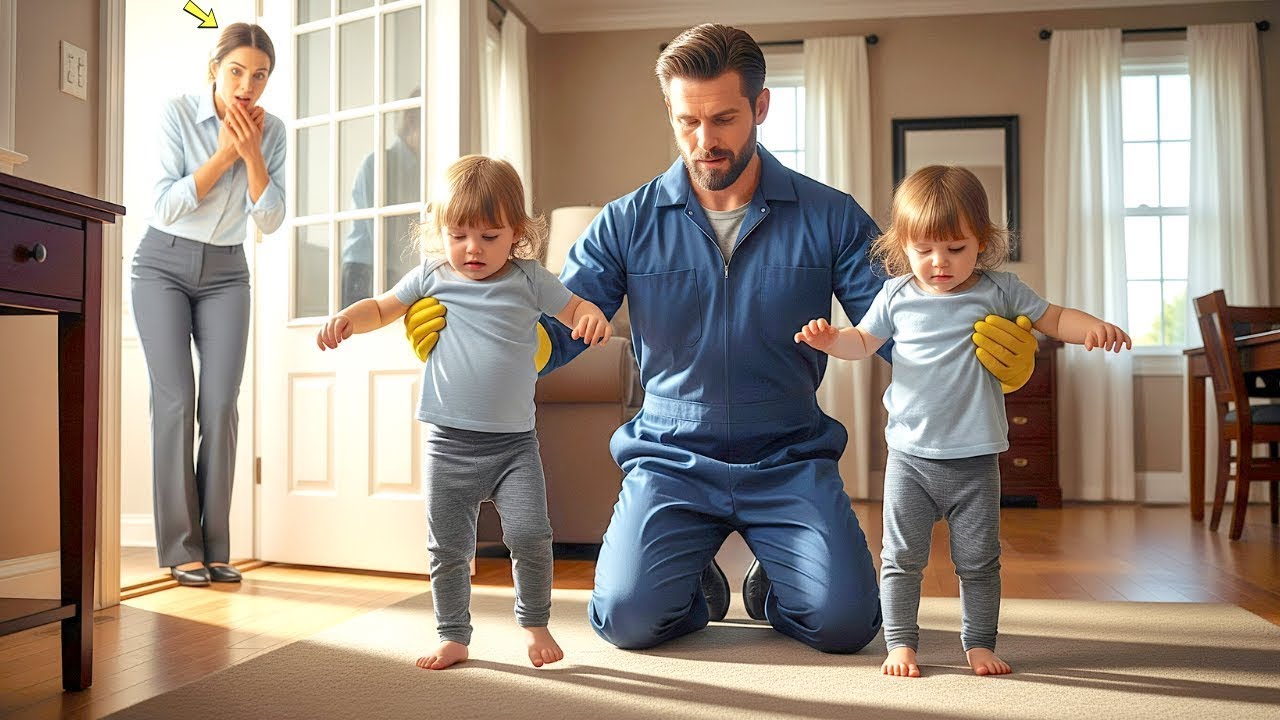 Milliardärin verliert Hoffnung für gelähmte Zwillinge, bis Hausmeister das Unmögliche tut