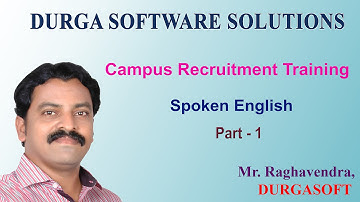 SpokenEnglish Part  - 1  By Raghavendra