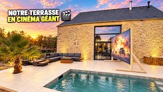 On Transforme Notre Terrasse En Cinéma Géant