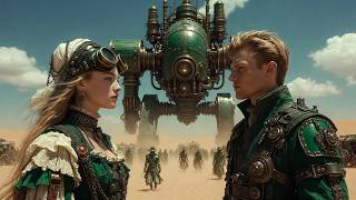 Steampunk Universe World Life | Humans & Mechanical Creatures AI 4K