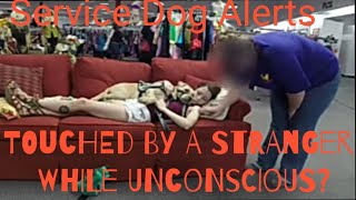 SERVICE DOG ALERTS | TOUCHED WHILE UNCONSCIOUS BY A STRANGER!