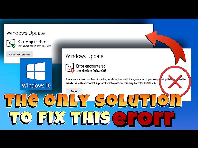 Image result for Fix 0x80070643 on Windows 10 Step-by-Step infographics