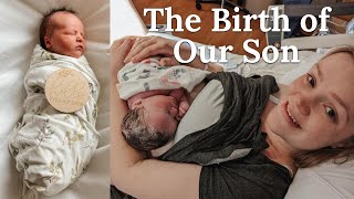 *EMOTIONAL & RAW* POSITIVE UNMEDICATED BIRTH VLOG | Long Labor & FAST Birth of Our Second Child