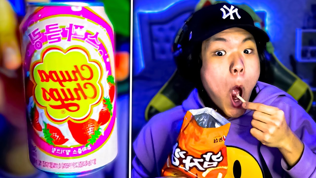 probando snacks asiáticos :o