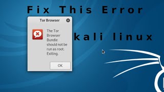 run tor browser as root kali mega