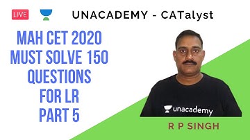 MAHCET 2020 | Must Solve 150 Questions for LR | Part 5 by Raghawendra Pratap Singh