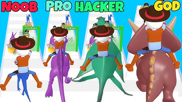 NOOB VS PRO VS HACKER VS GOD in Monster Catch Run