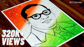 Dr B.R. AMBEDKAR Drawing With Oil Pastel / FOR BEGINNERS /  Dr Babasaheb / lndependence day Special screenshot 2