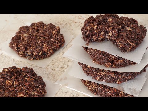 2 Minutes NO BAKE Chocolate Oatmeal Cookies
