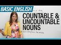 English for beginners countable  uncountable nouns